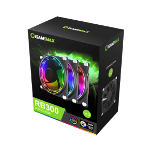 Kit 3 Ventiladores Gamemax RB300 Vortex RGB