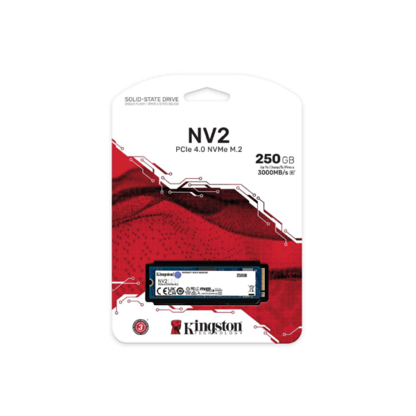 SSD Kingston NV2, 250GB, M.2 2280, NVMe PCIe 4.0