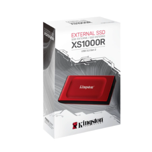 Disco Portatíl SSD Externo Kingston XS1000 1TB USB 3.2 Gen 2 Rojo