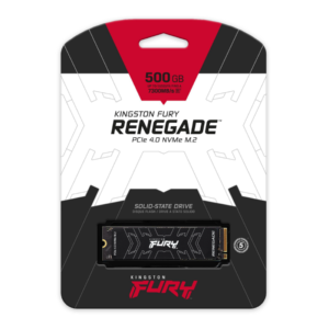 Unidad SSD Kingston Fury Renegade, 500GB, M.2 2280, NVMe PCIe 4.0 x4