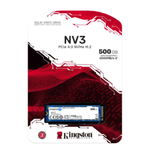 Unidad SSD Kingston NV3, 500GB, M.2 2280, NVMe PCIe 4.0 x4