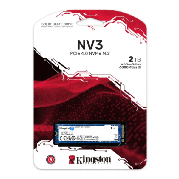 Unidad SSD Kingston NV3, 2 TB, M.2 2280, NVMe PCIe 4.0 x4